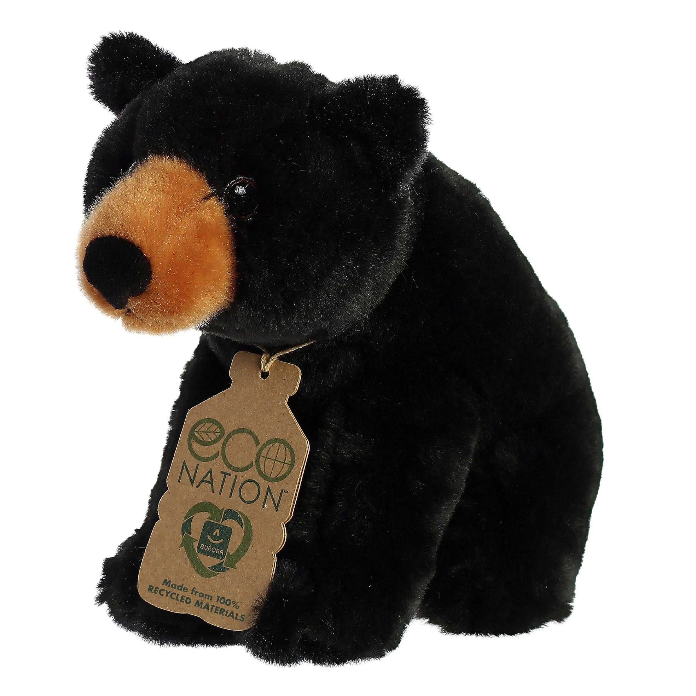 Best - Eco Nation - 9.5" Black Bear Eco Nation