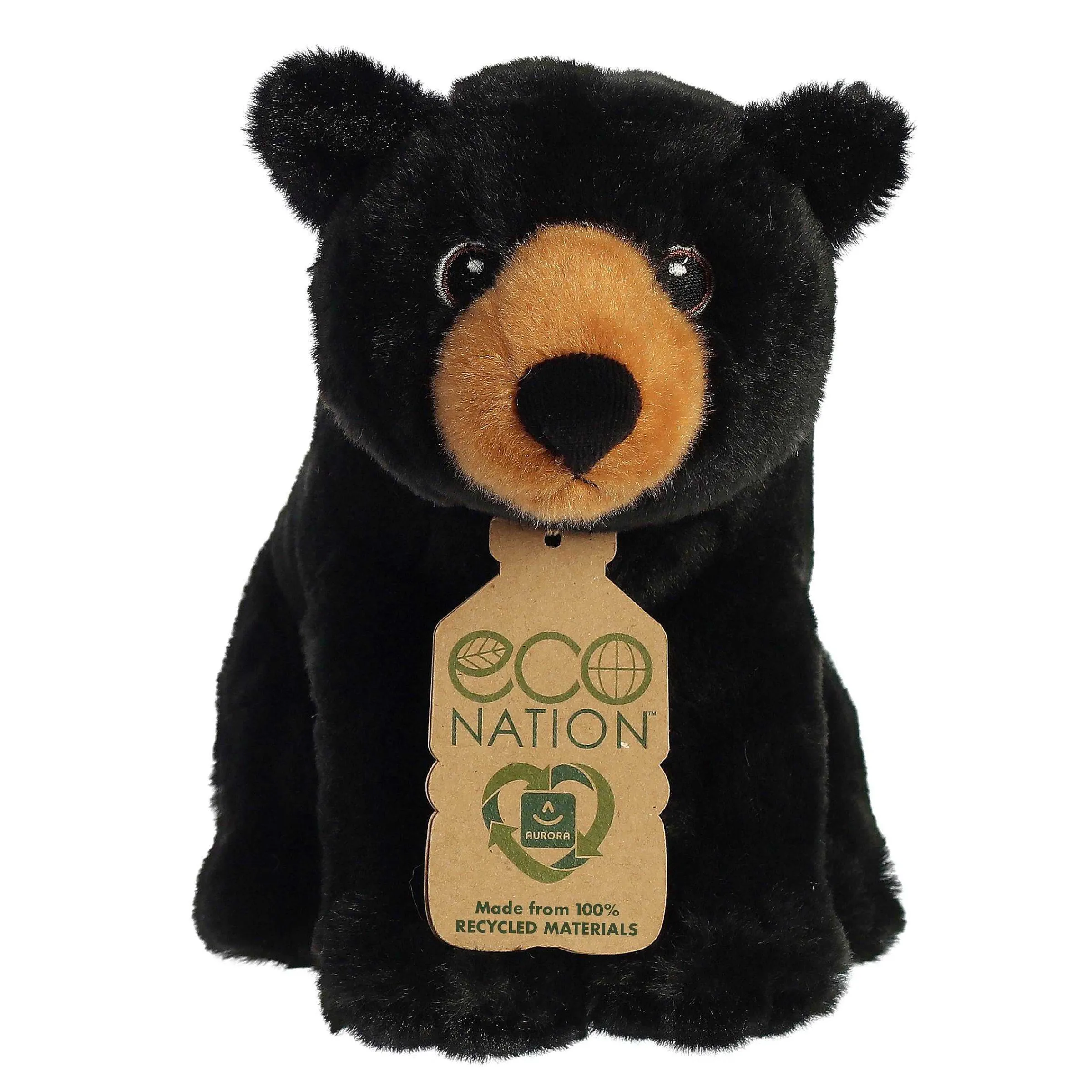 Best - Eco Nation - 9.5" Black Bear Eco Nation