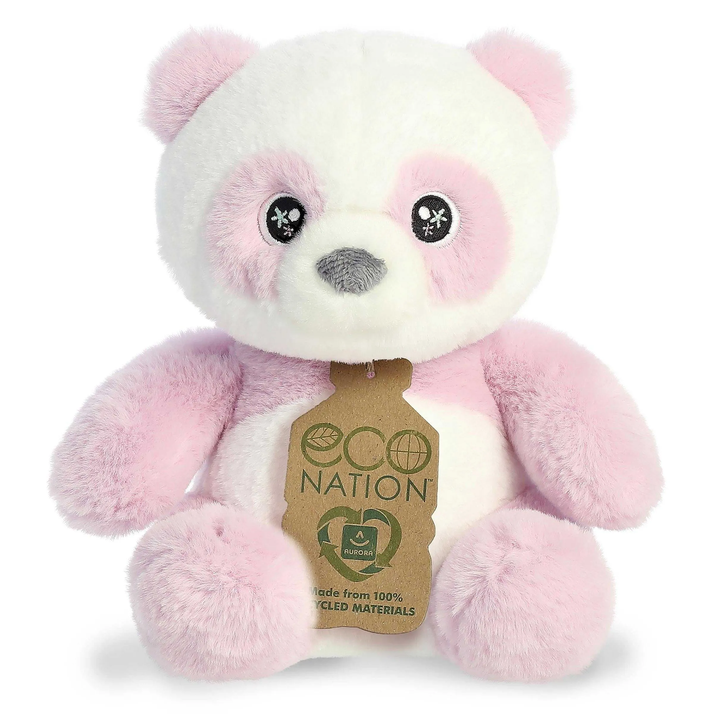 Best - Eco Nation - 9" Lavender Panda Eco Nation