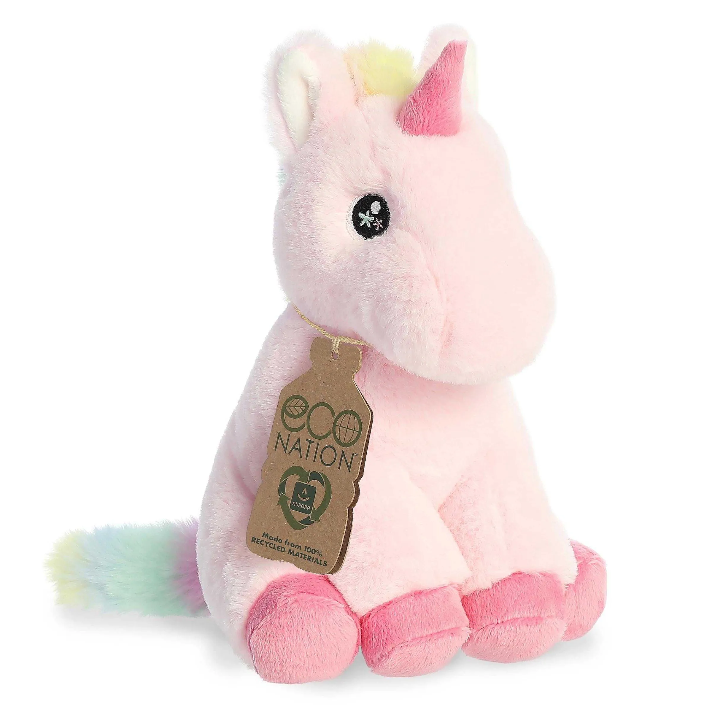 Sale - Eco Nation - 9" Pearl Unicorn Eco Nation