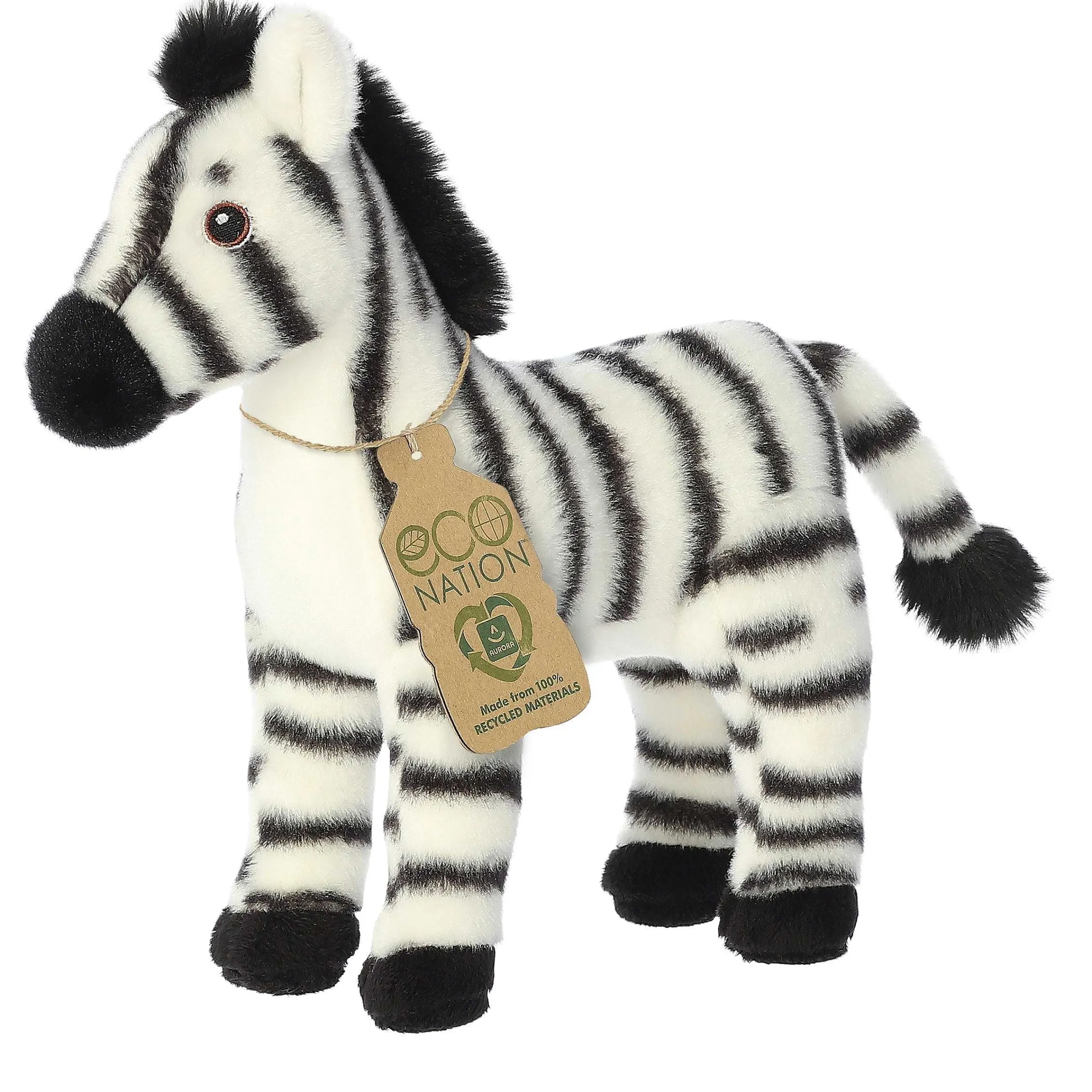 Clearance - Eco Nation - 10" Zebra Eco Nation