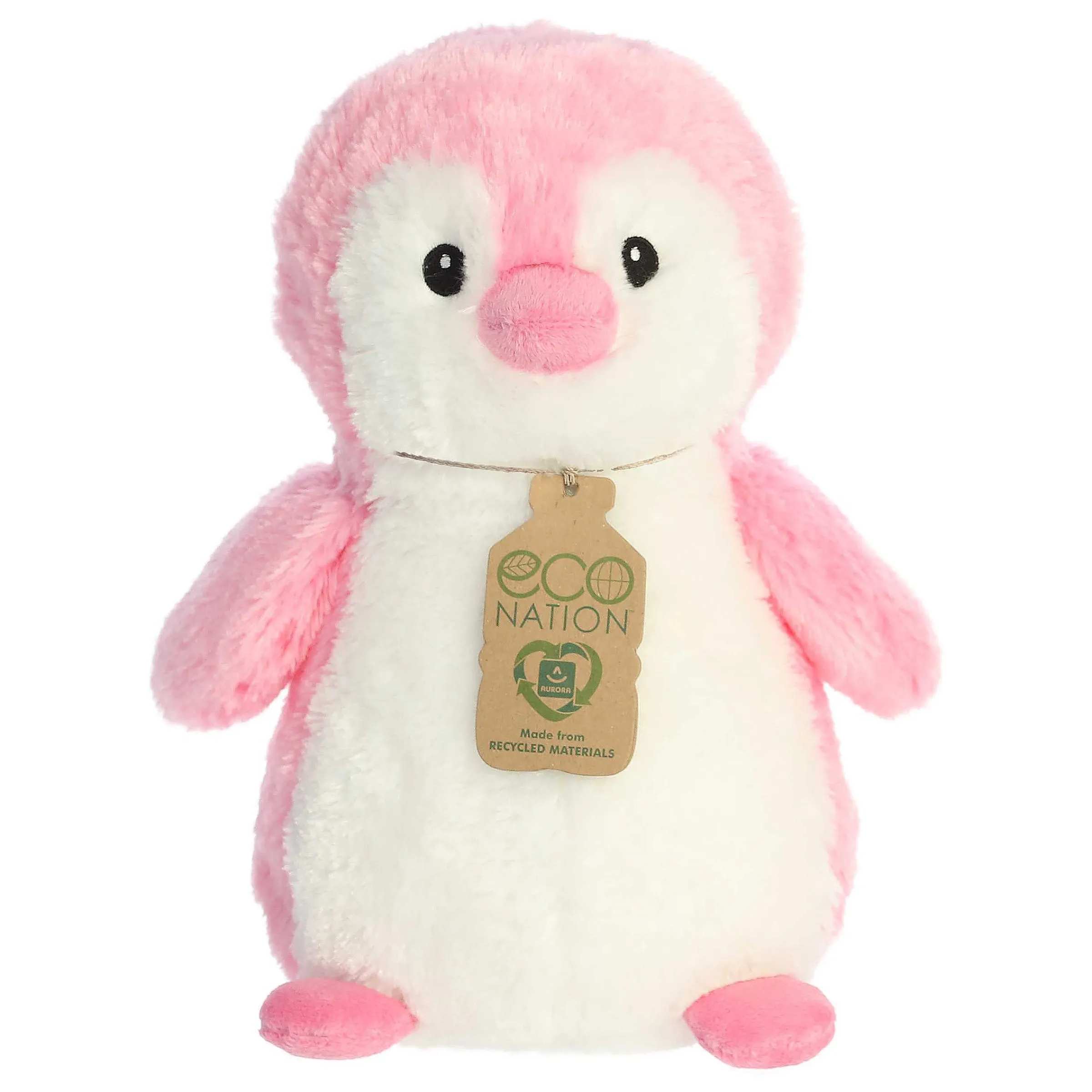 Discount - Eco Nation - Eco Hugs - 12" Penguin - Pink New