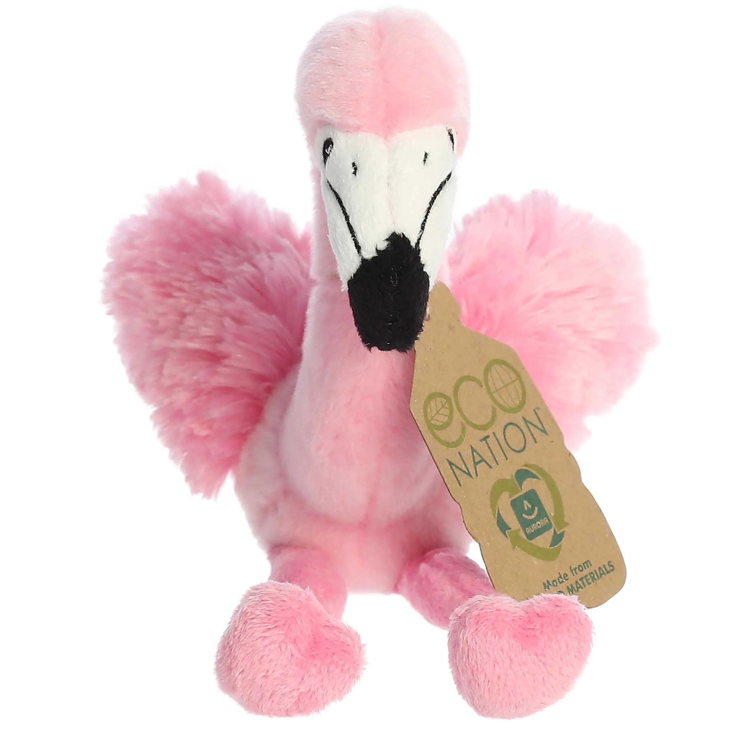 Fashion - Eco Nation - Eco Softies - 8" Flamingo New