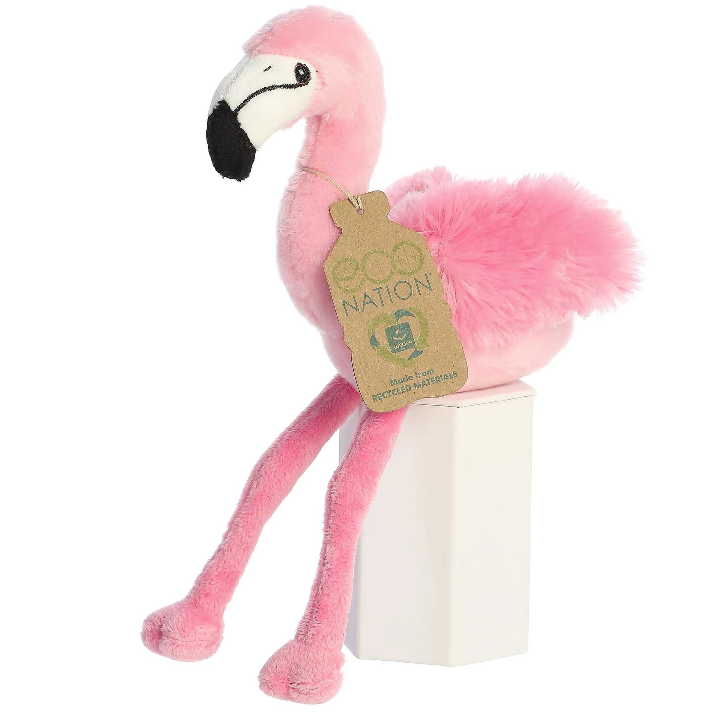 Fashion - Eco Nation - Eco Softies - 8" Flamingo New