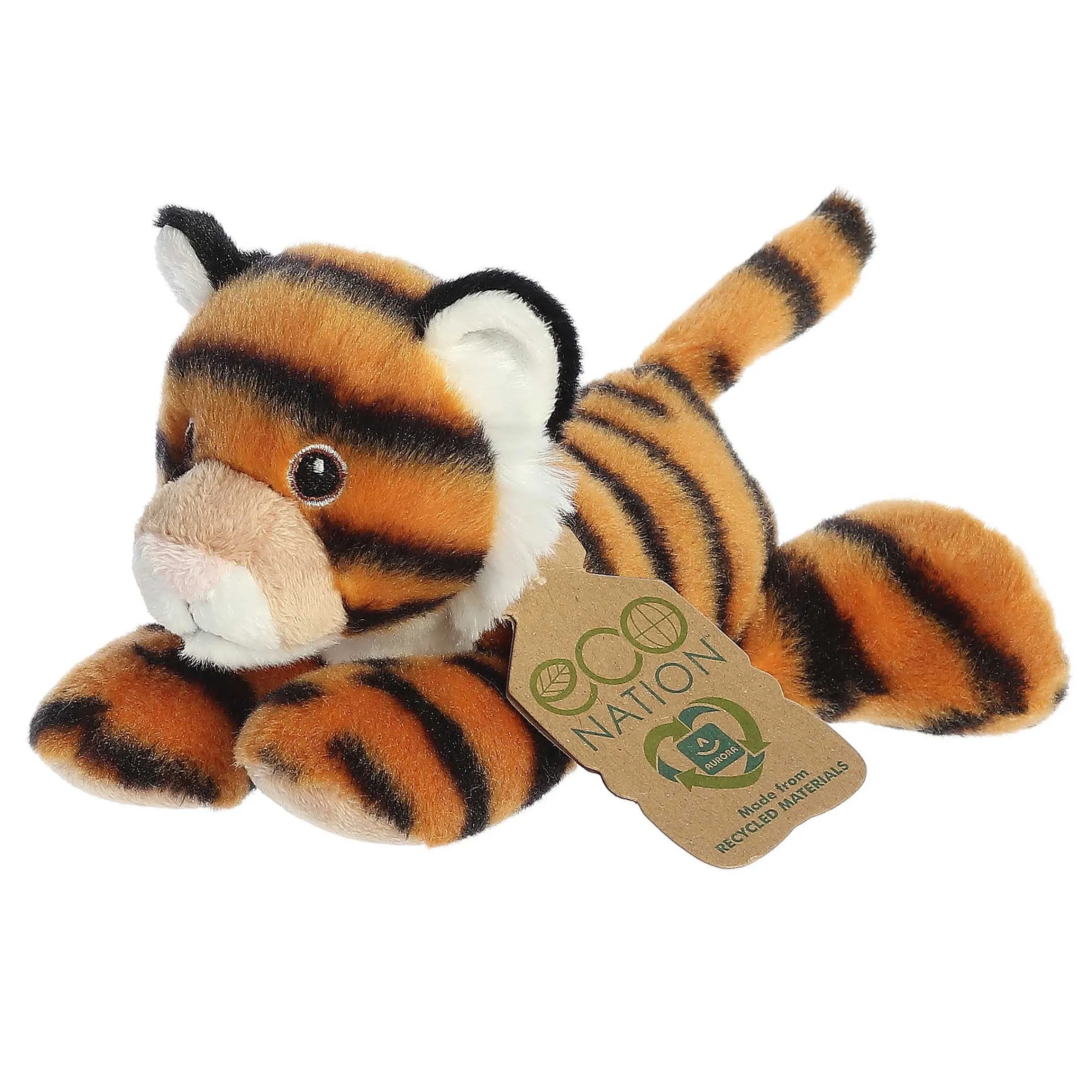 New - Eco Nation - Eco Softies - 8" Tiger New