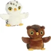 Sale - Eco Nation - Reversible Eco Pairs - 6.5" Snowy Owl And Barn Owl New