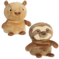 Clearance - Eco Nation - Reversible Eco Pairs - 6.6" Capybara And Sloth New