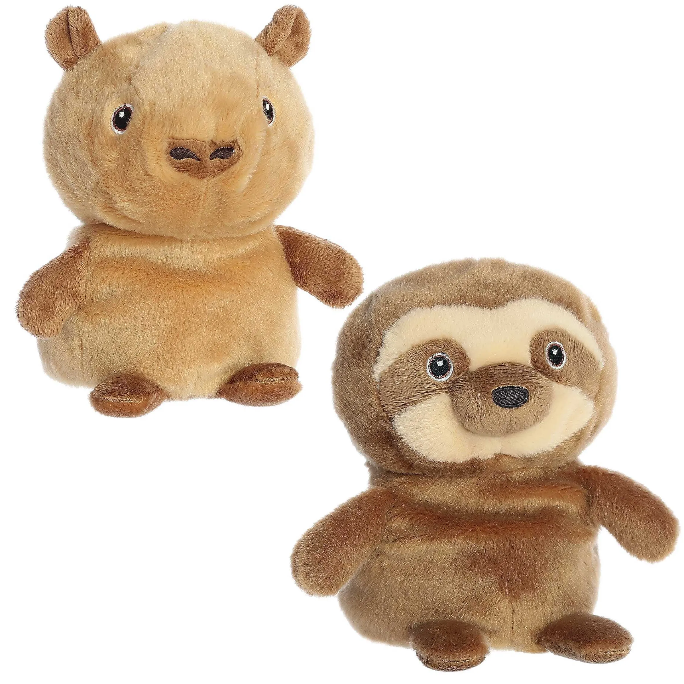 Clearance - Eco Nation - Reversible Eco Pairs - 6.6" Capybara And Sloth New