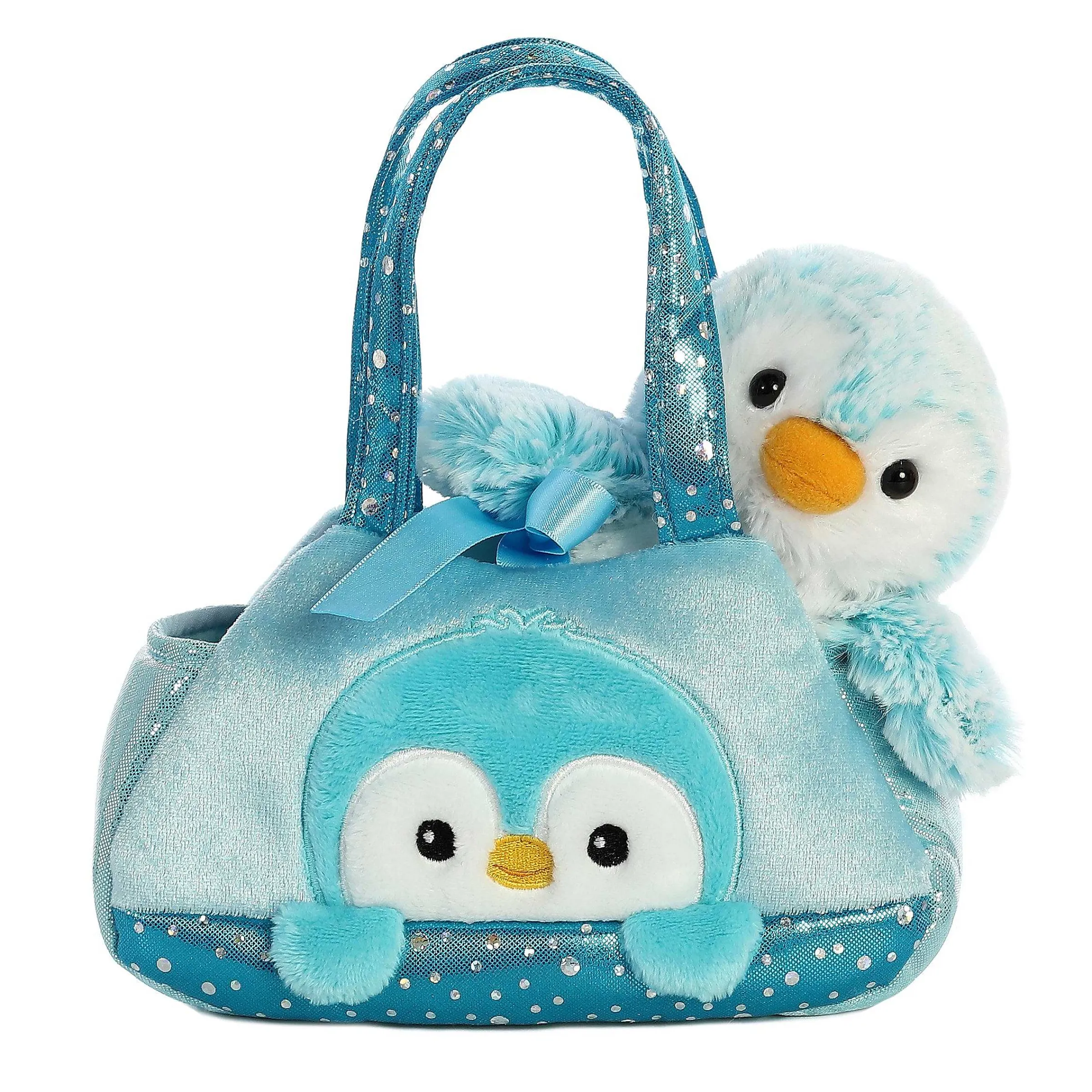 Outlet - Fancy Pals - 7" Pompom Penguin - Blue Arctic