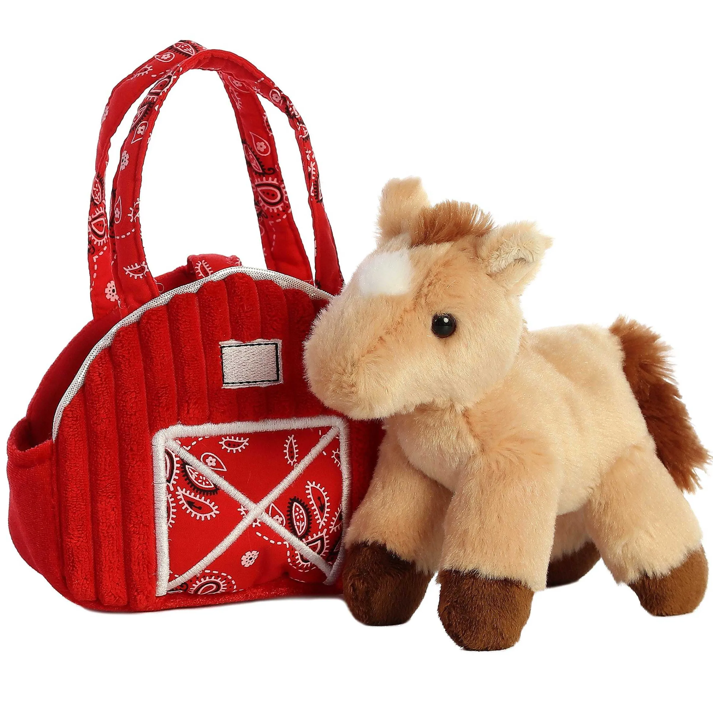 Best - Fancy Pals - 7" Red Barn Horse Farm