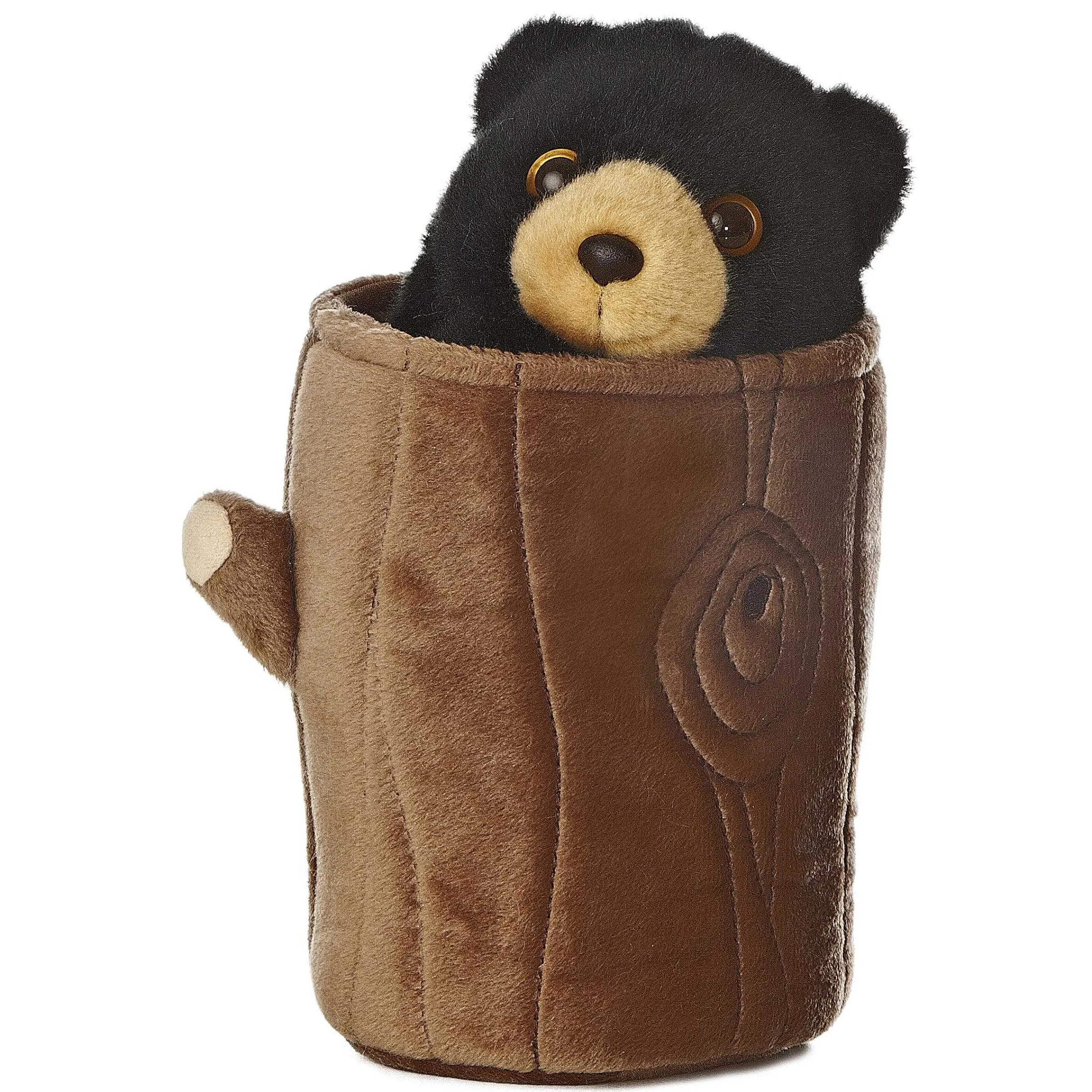 Sale - Hand Puppet - 10" Black Bear Pop Up Puppet Forest