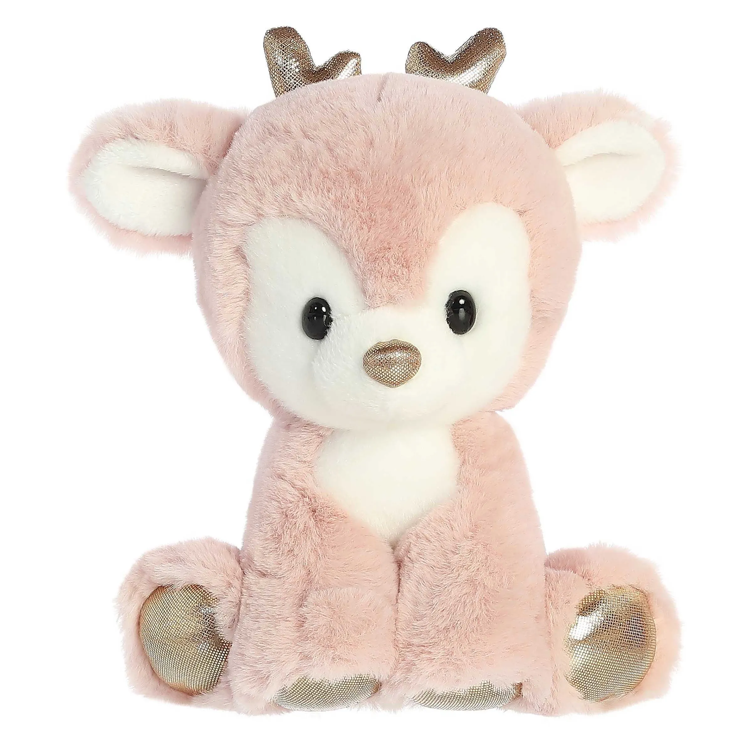 New - Holiday - Dashing Reindeer - 8" Rose Gold Forest