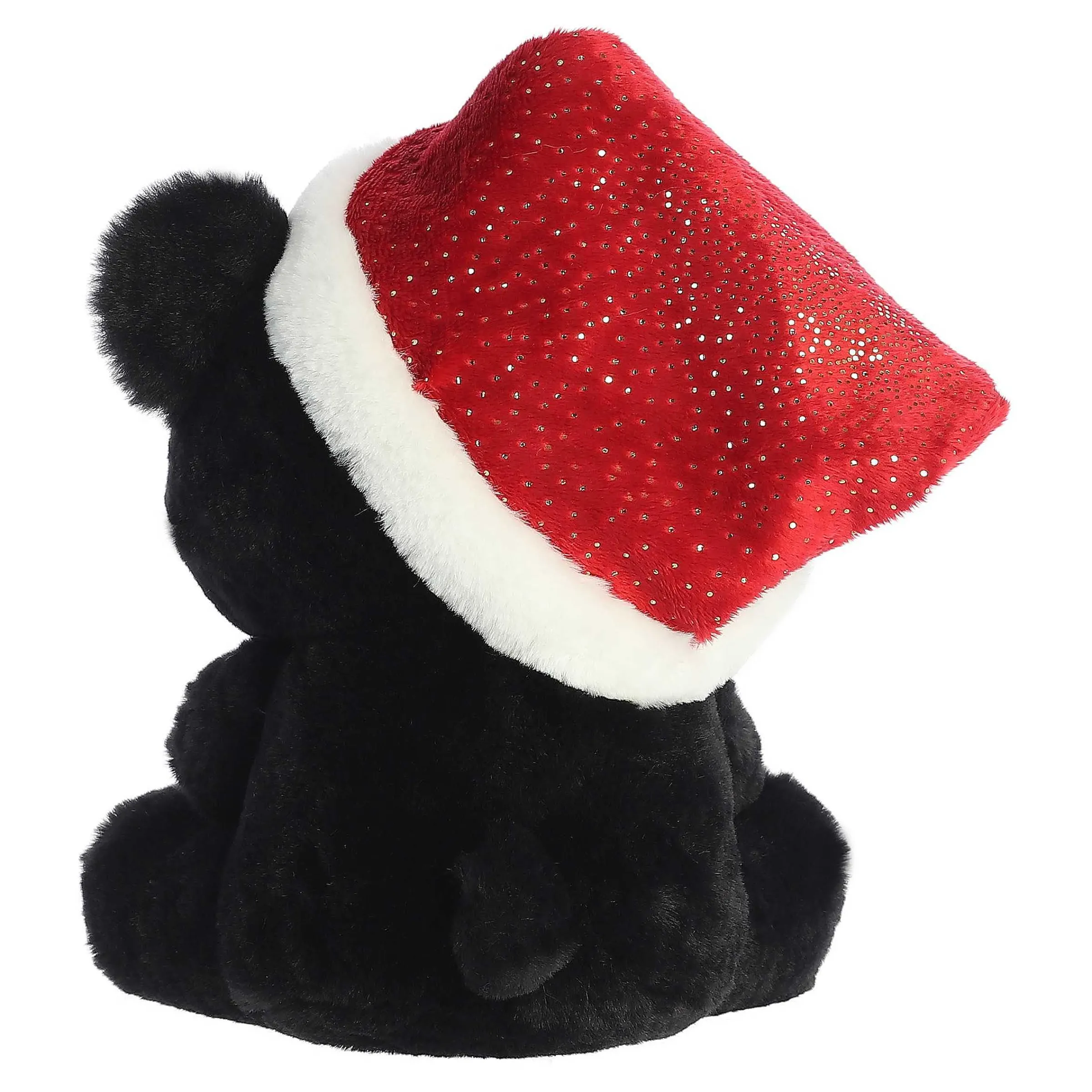 Fashion - Holiday - Oversized Santa Hats - 11" Button Black Bear Holiday