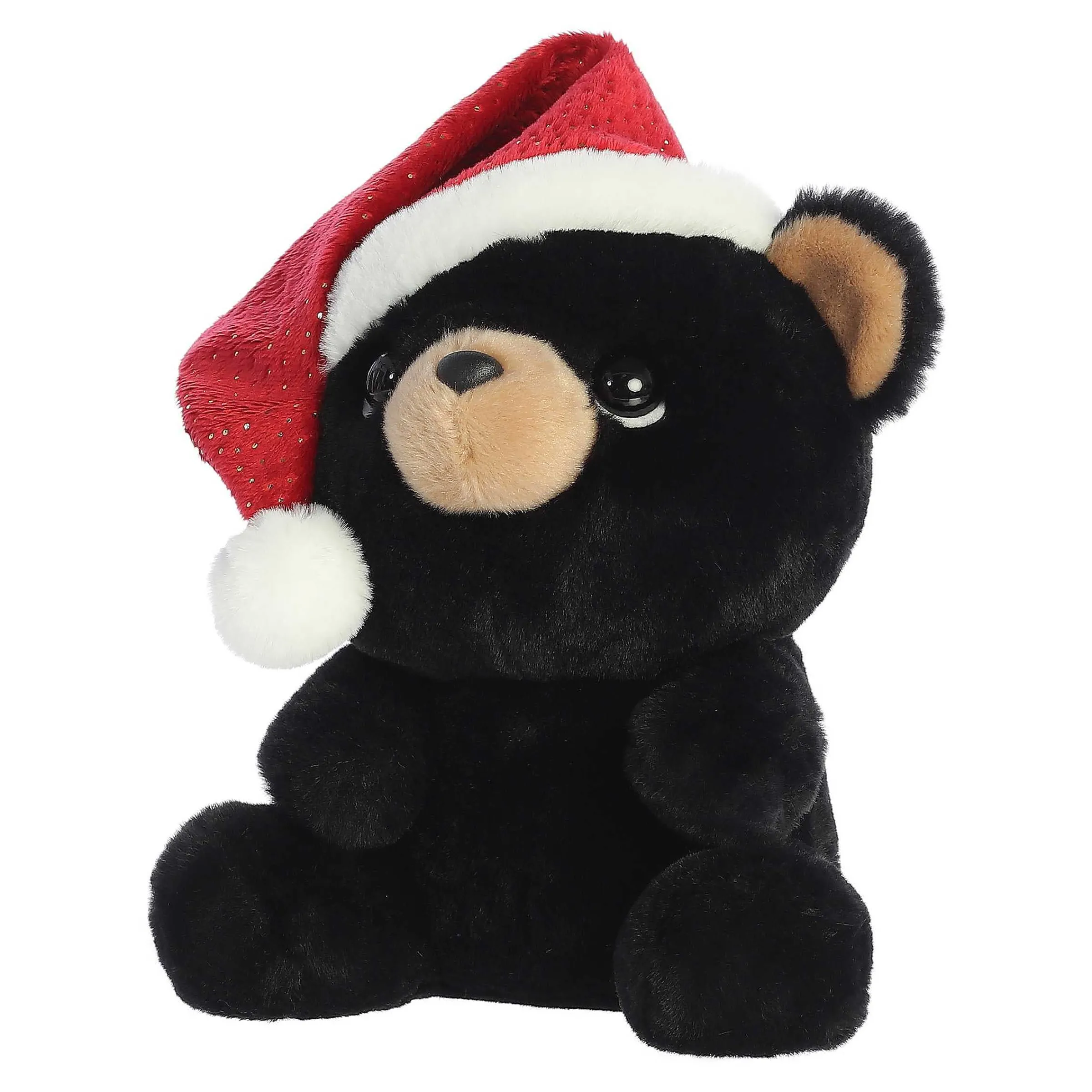 Fashion - Holiday - Oversized Santa Hats - 11" Button Black Bear Holiday