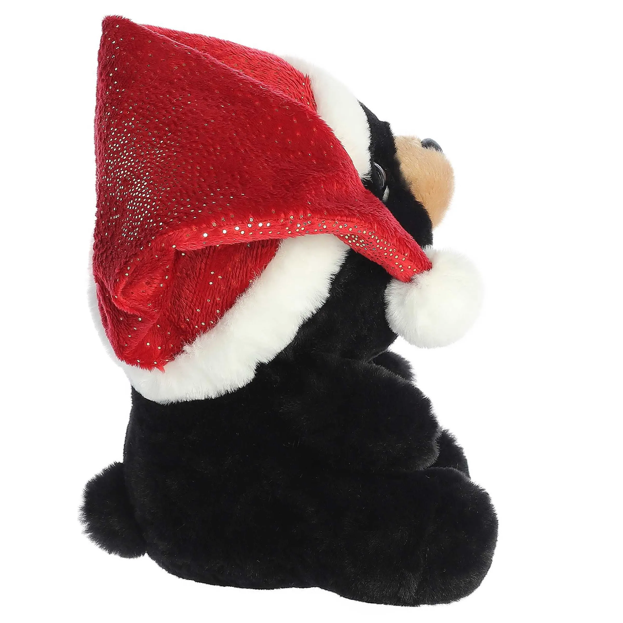 Fashion - Holiday - Oversized Santa Hats - 11" Button Black Bear Holiday