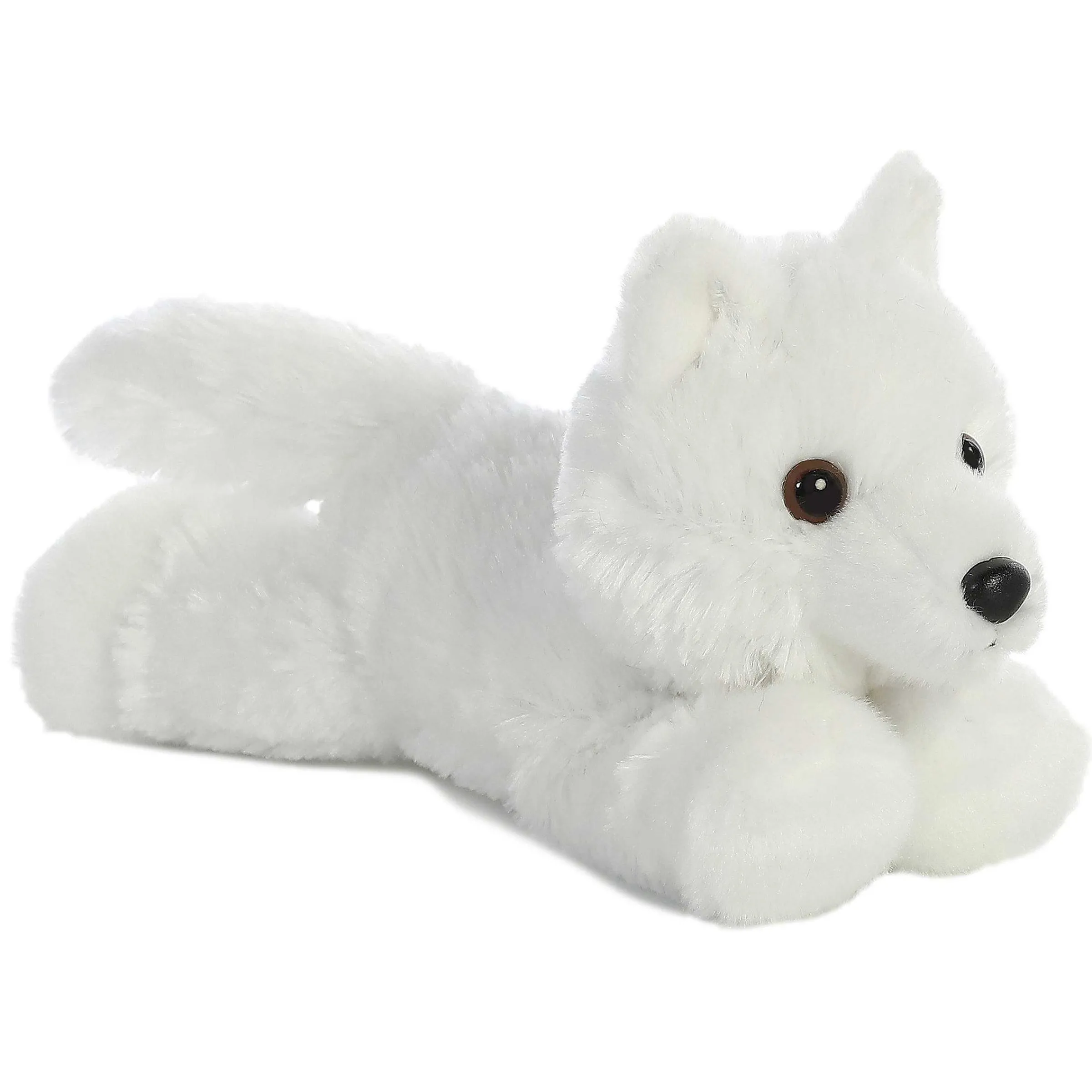 New - Mini Flopsie - 8" White Wolf Arctic