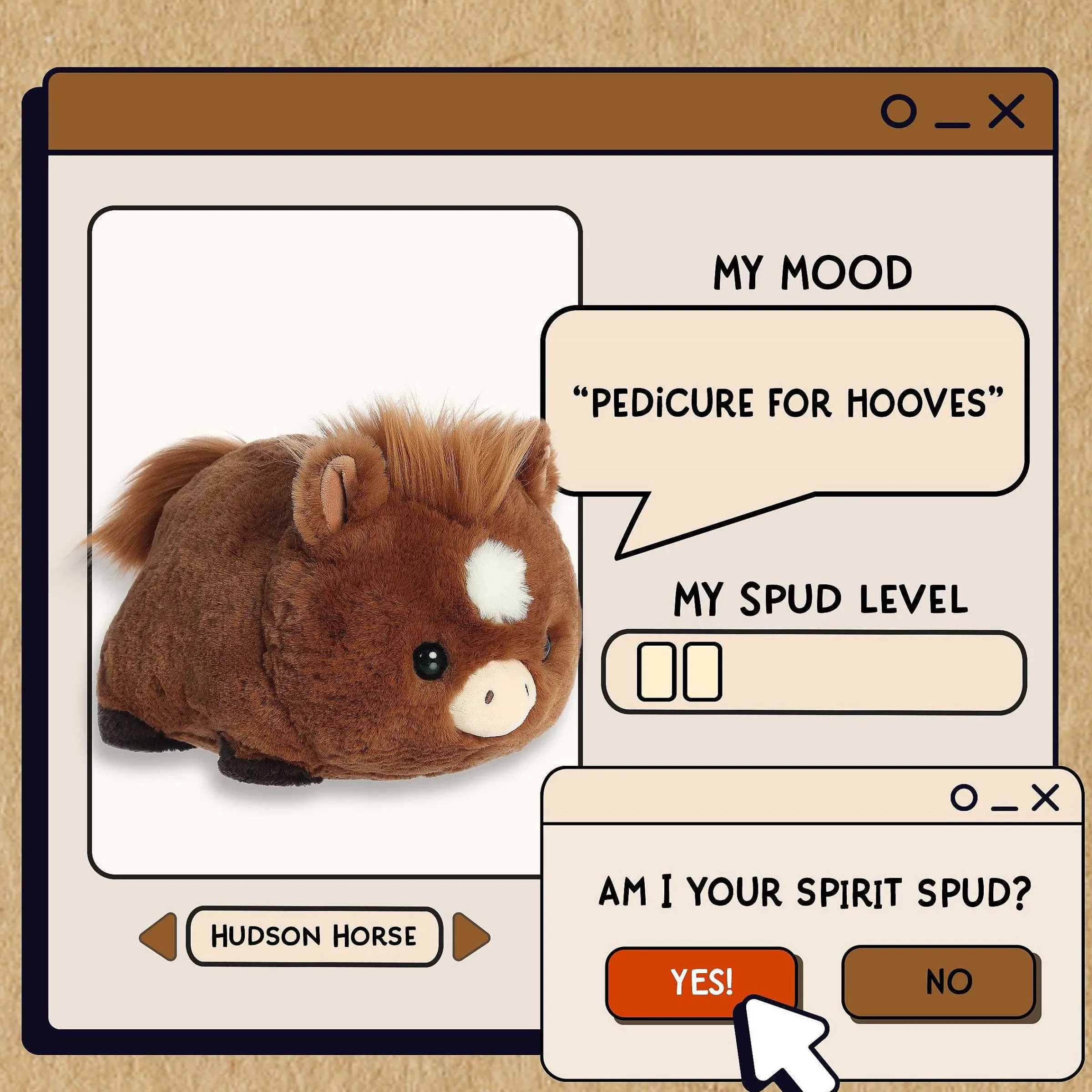 New - Spudsters - 10" Hudson Horse New