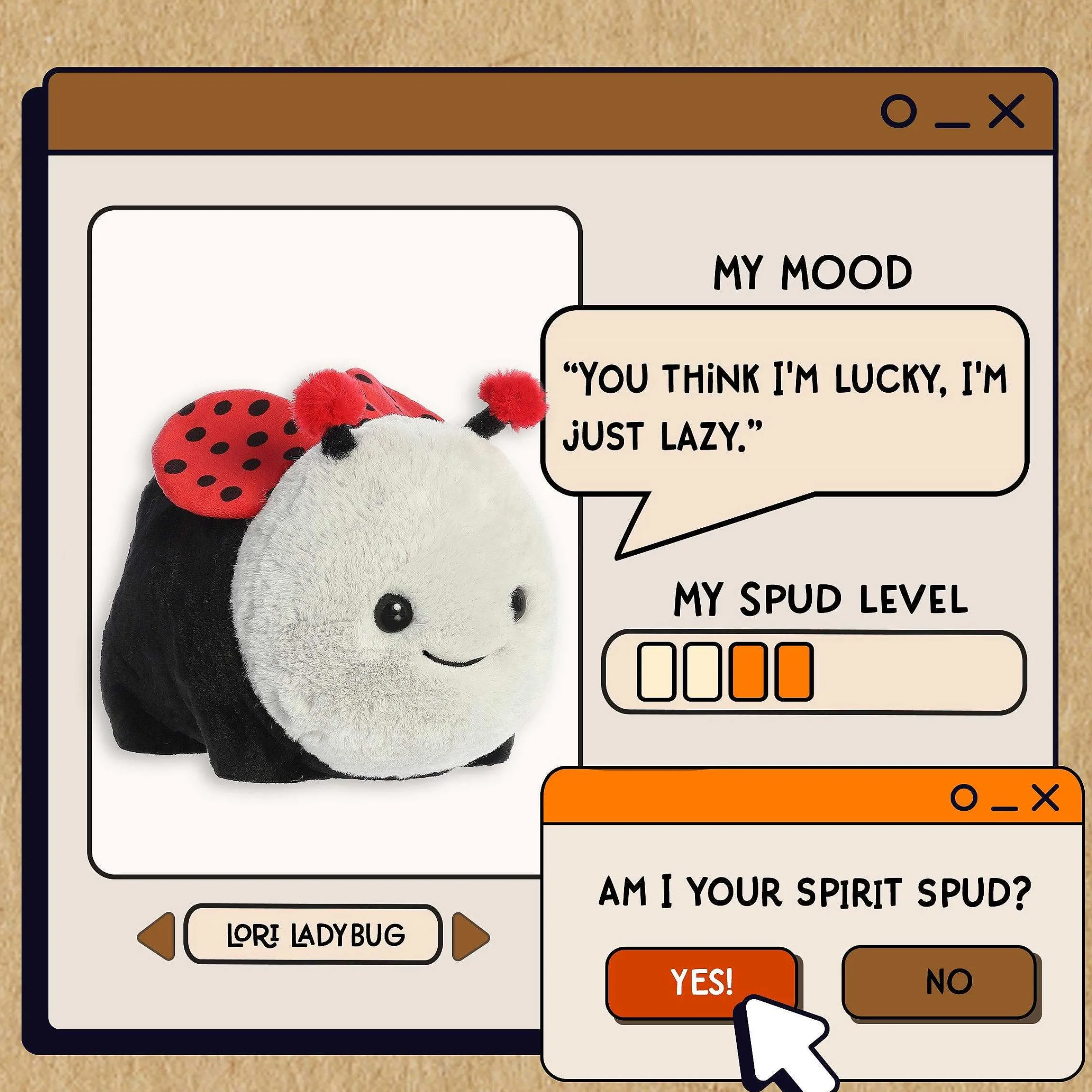Sale - Spudsters - 10" Lori Ladybug New