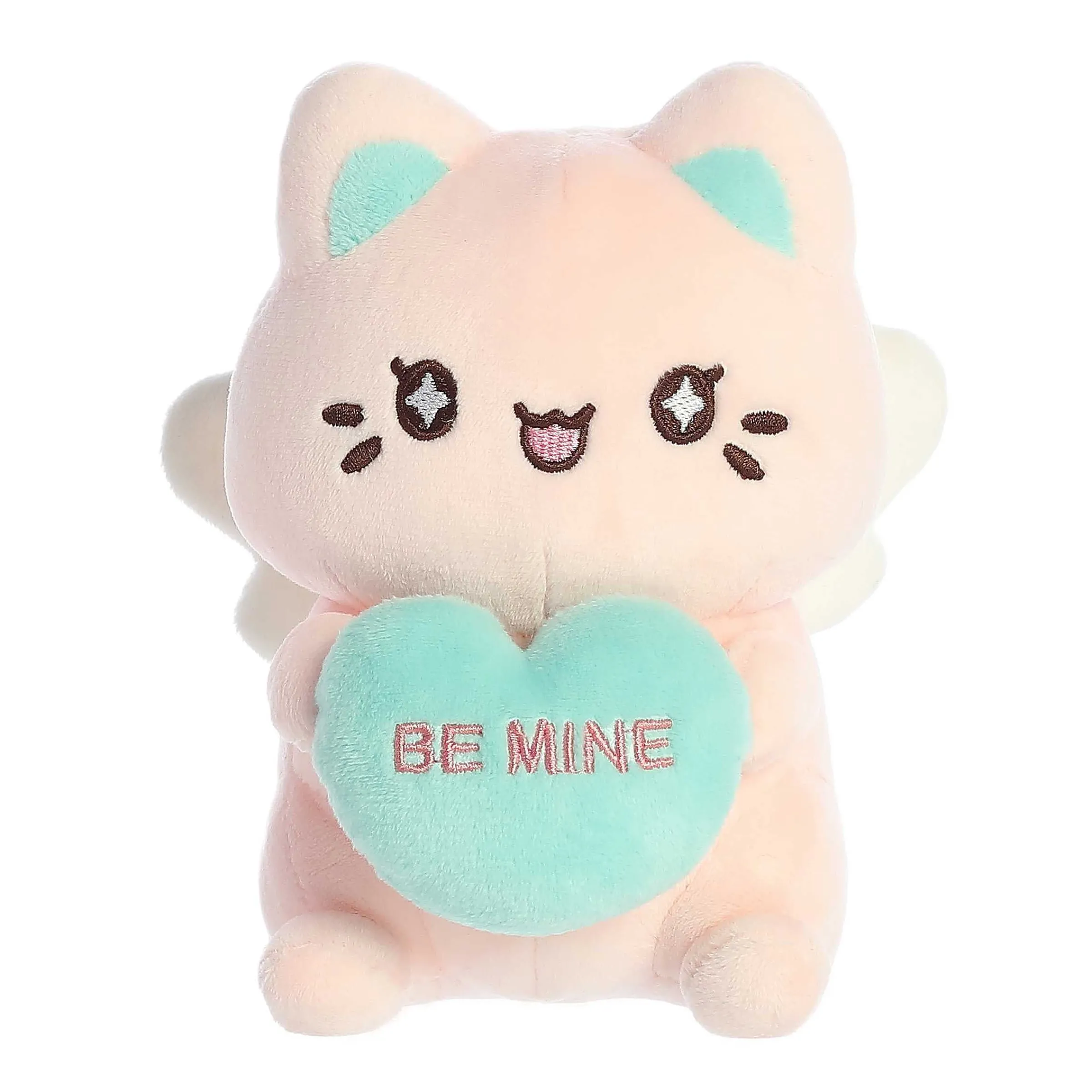 Discount Aurora® - Tasty Peach® - 7" Candy Heart Sitting Meowchi - Pink Tasty Peach®