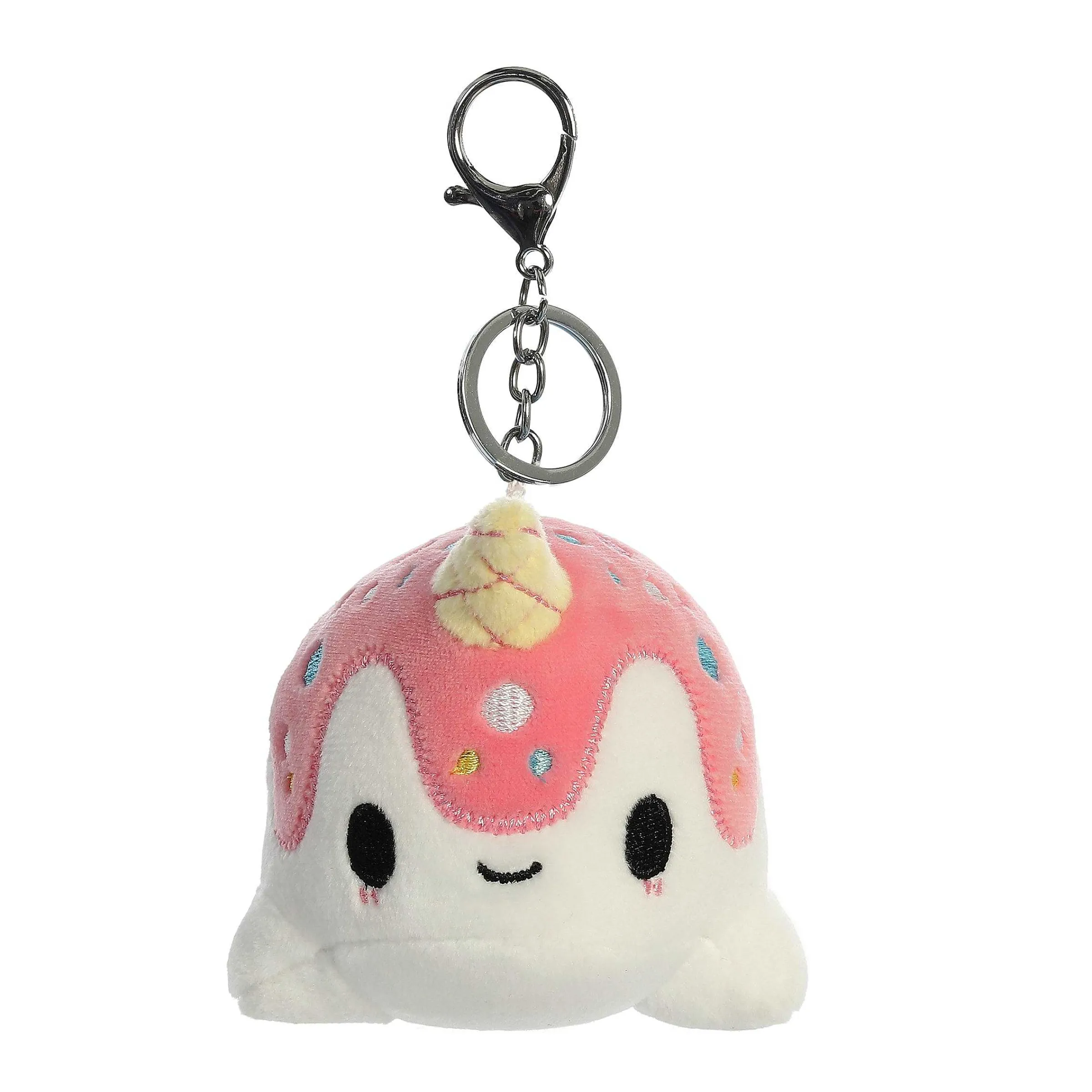 Online Aurora® - Tasty Peach® - 4" Vanilla-Berry Nomwhal Keychain Tasty Peach®
