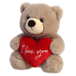 Hot - Valentine - 6.5" Jolie Bear - Taupe Valentine'S Day/St. Patrick'S Day