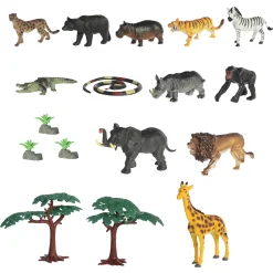 Online - Habitat - Animals Of The Wild Play Set New