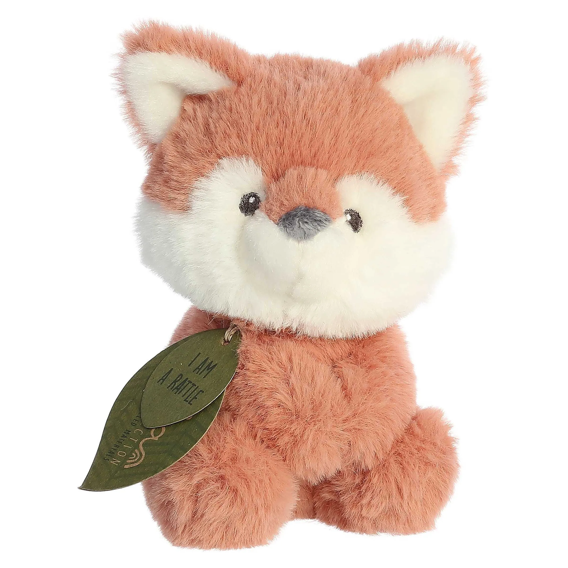 New Ebba - Eco Ebba - 6" Fox Kit Rattle Eco Ebba